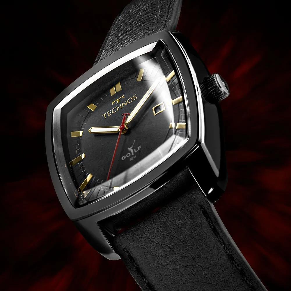 Relógio Technos Masculino Classic Golf 2115TUZ/0P Preto 2