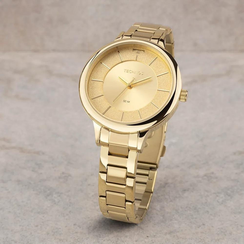 Relógio Technos Feminino Brilho 2036MRE/1X Dourado 4