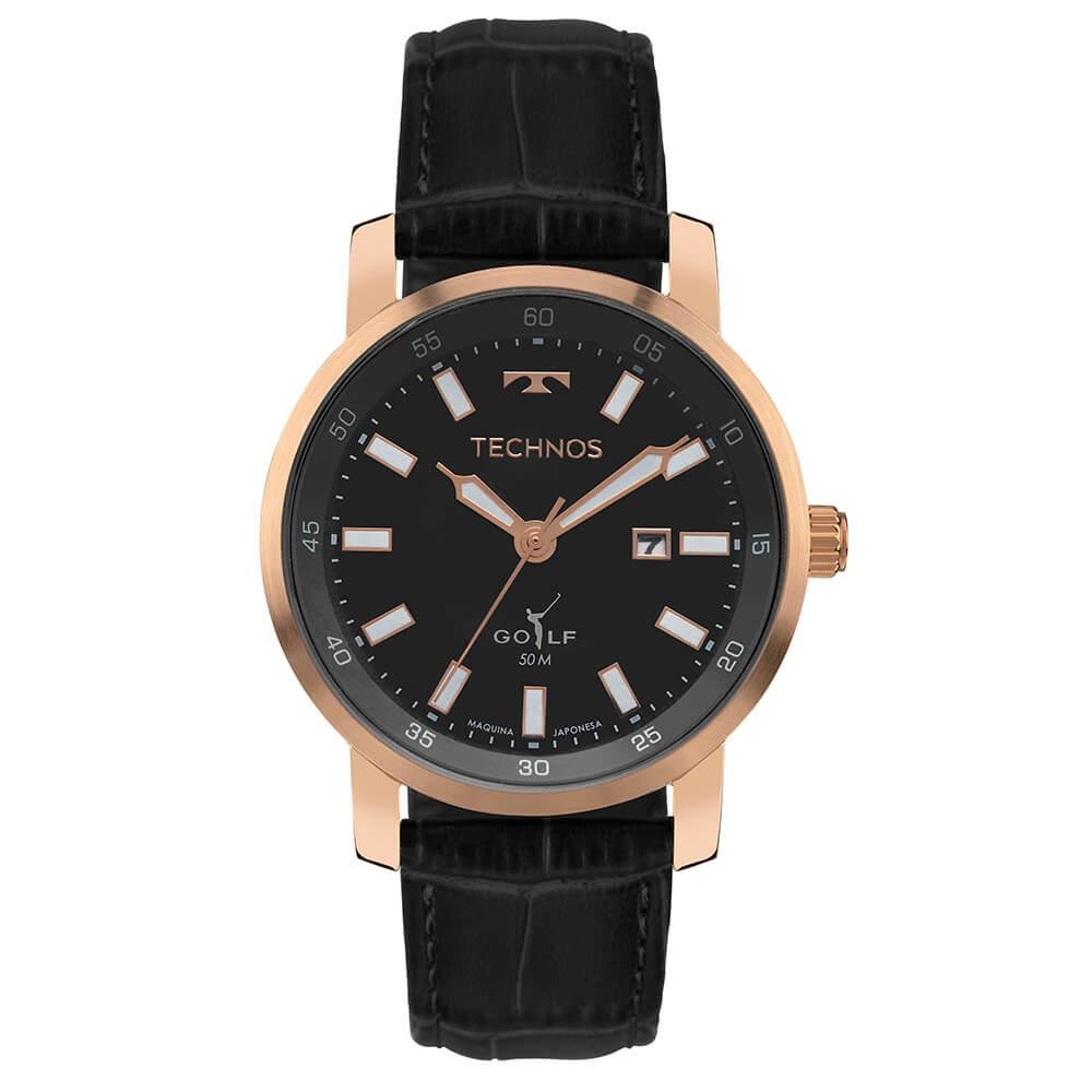 Relógio Technos Masculino Classic Golf 2115TXX/0P Preto 1