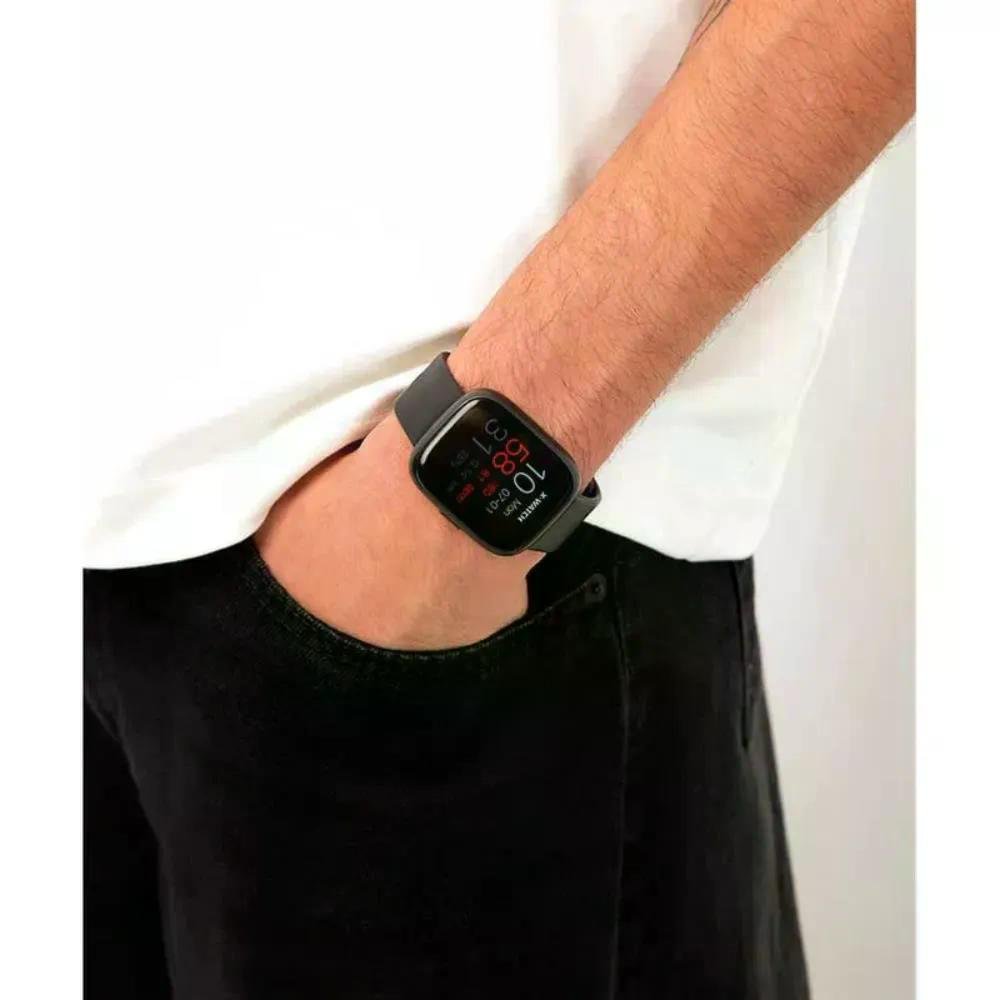 Relogio Smartwatch Unissex Alexa X-Watch XSWUQPI001A - Preto Preto 3