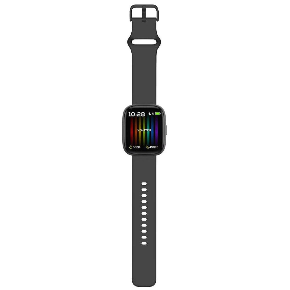 Relogio Smartwatch Unissex Alexa X-Watch XSWUQPI001A - Preto Preto 6