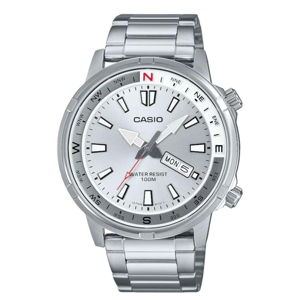 Relógio CASIO Masculino Alpinist MTD-130D-7AV Prata 1