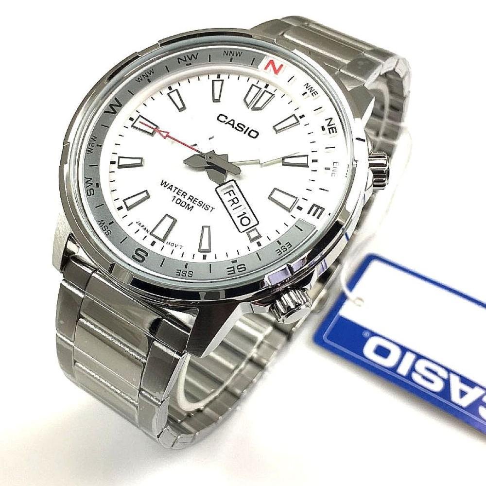 Relógio CASIO Masculino Alpinist MTD-130D-7AV Prata 3