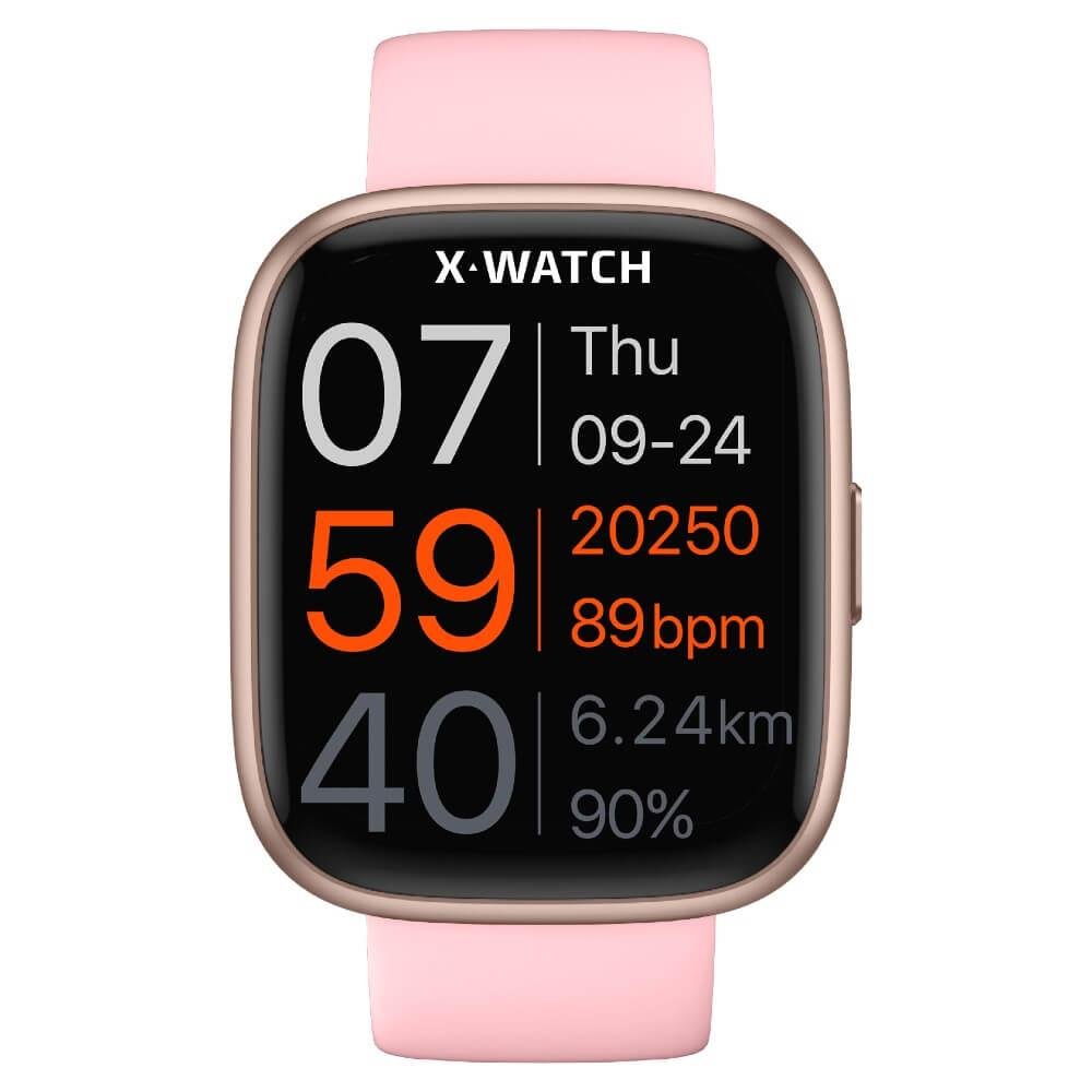 Relogio Smartwatch Unissex Alexa X-Watch XSWUQPI006A - Rosa Rosa