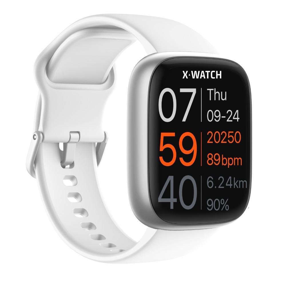 Relogio Smartwatch Unissex Alexa X-Watch XSWUQPI007A Prata 2