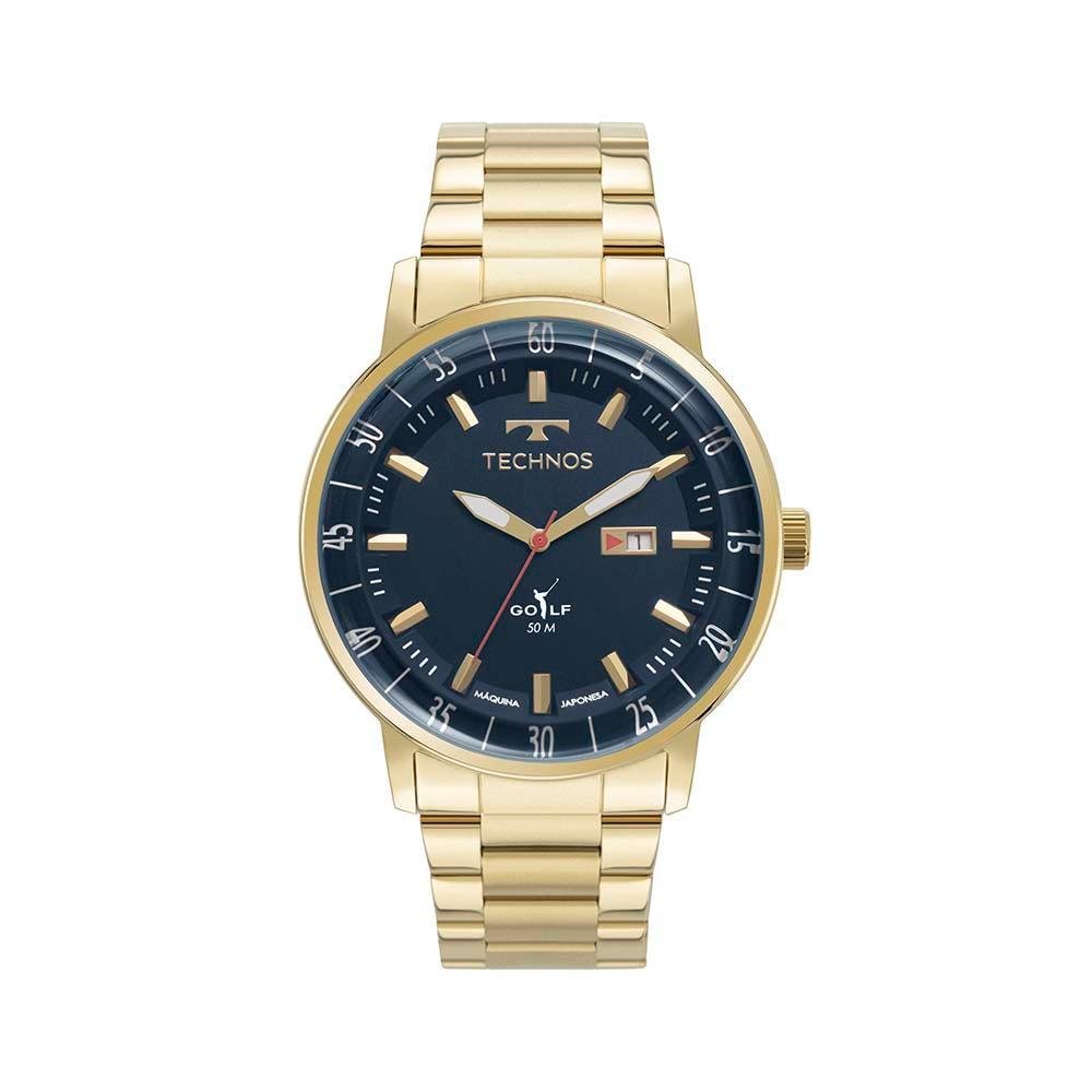 Relógio Technos Masculino Golf Dourado - 2115LAP/1A