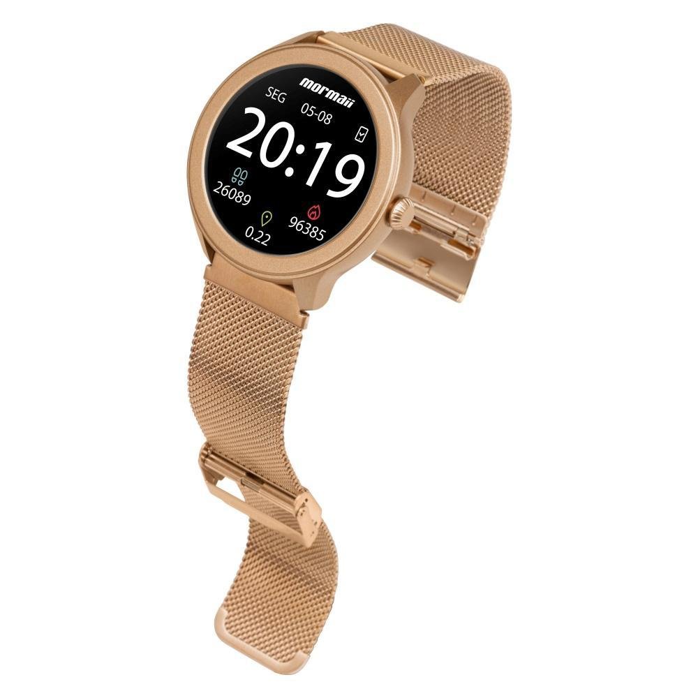 Relógio Smartwatch Mormaii Life Rosé – MOLIFEURAF/7J Dourado 2
