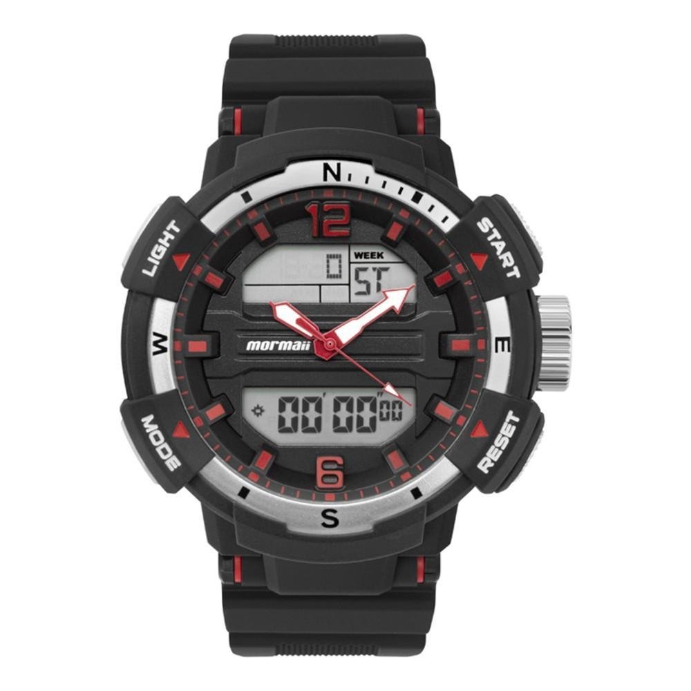 Relógio Mormaii Masculino Action Preto - MOBJ4097/8R