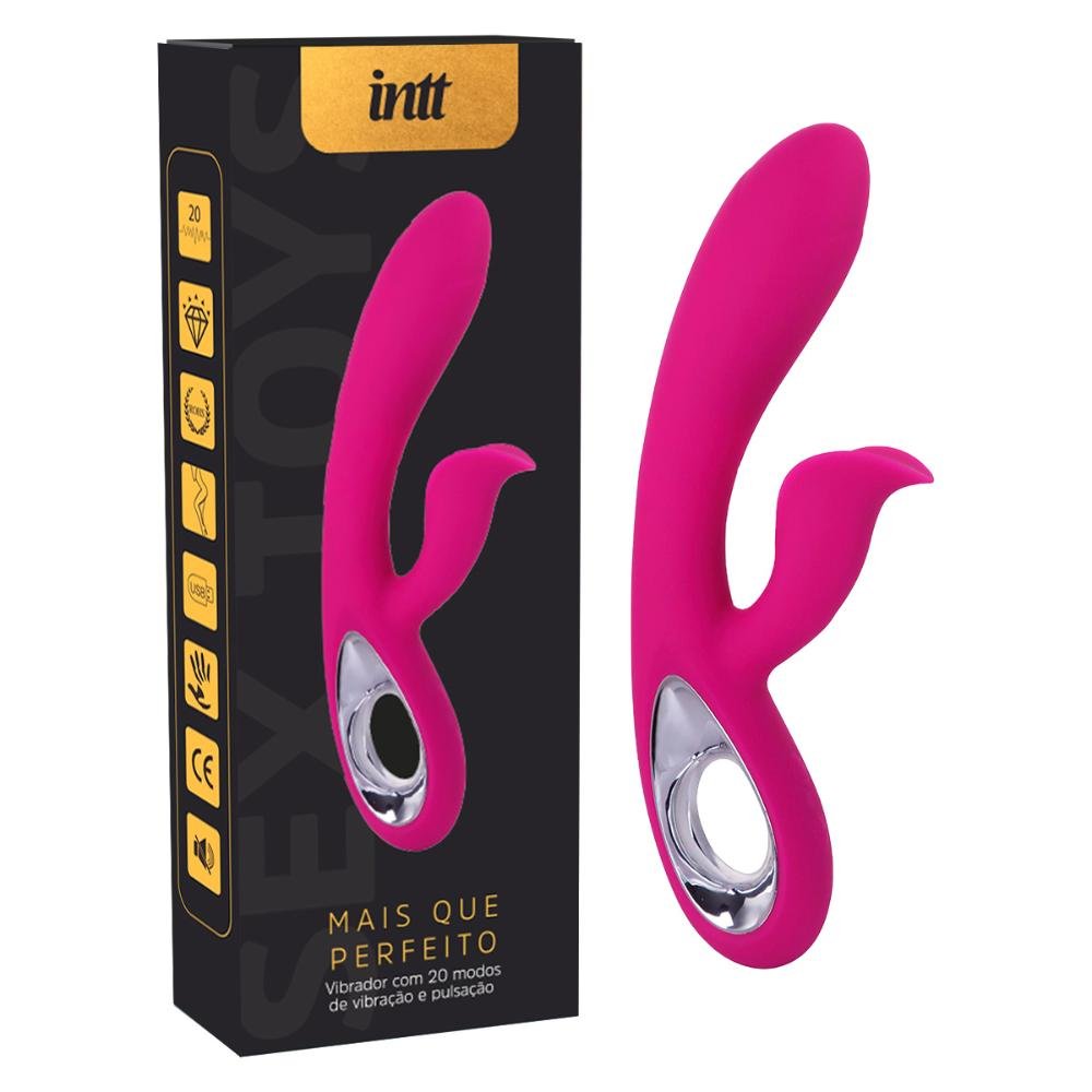 Vibrador Estimulador Mais Que Perfeito 20 Vibrações Pink Rosa 3767