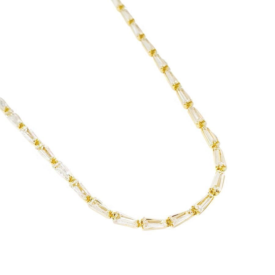 Colar Choker Elos Retangulares Semijoia Banho Ouro Dourado 3