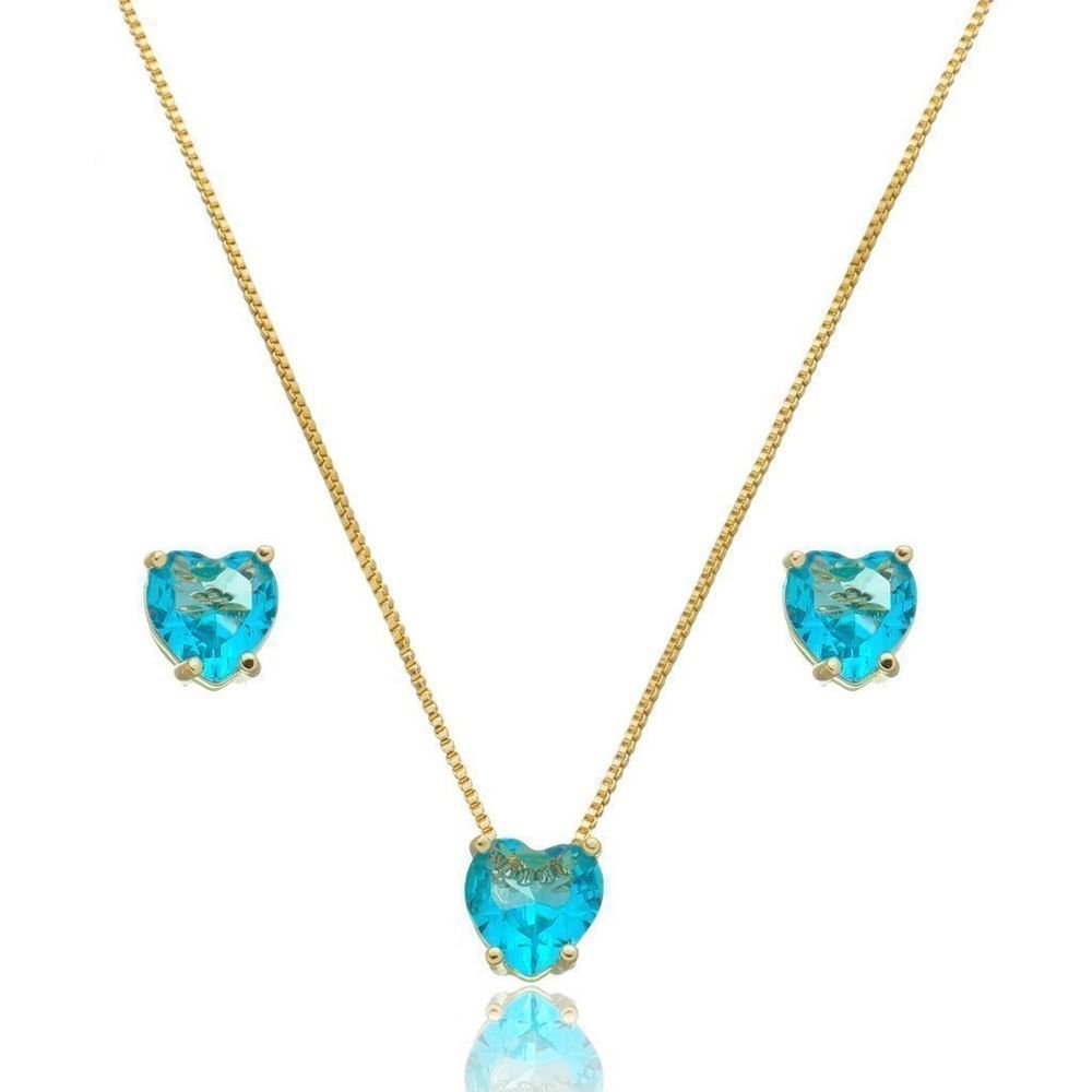 Cor Dourado/Azul