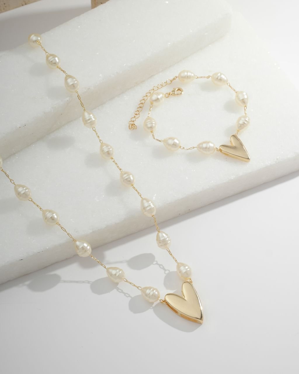 Pulseira Pearl Romance Dourada Dourado 8