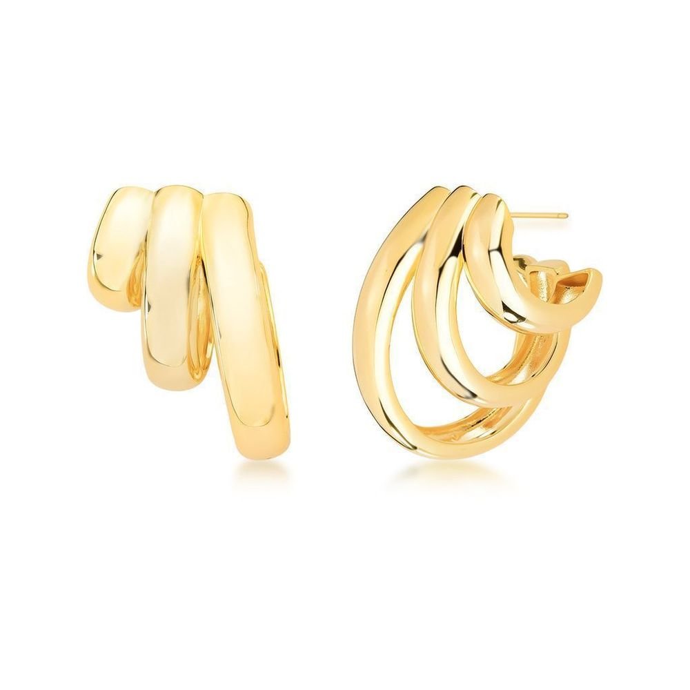 Brinco Bettie Dourado Dourado 1