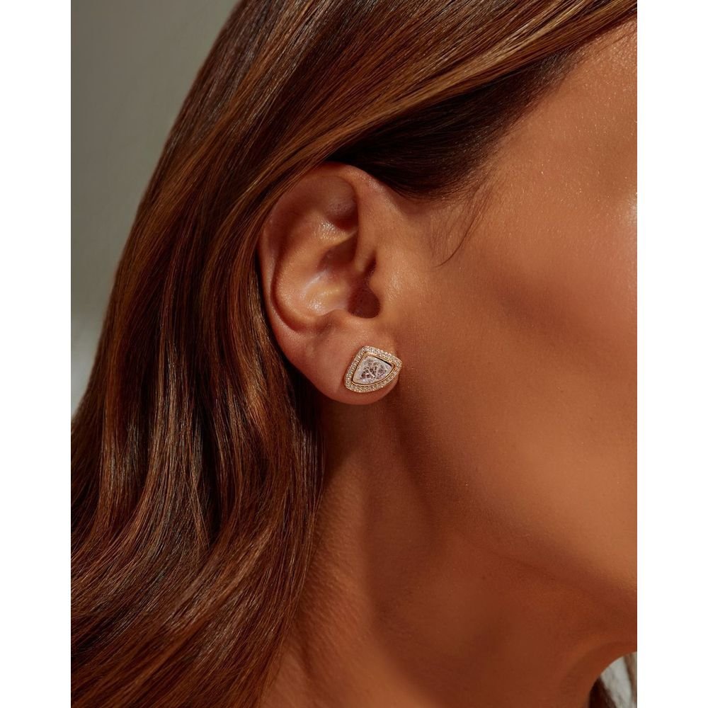 Brinco Opala Ice Dourado Dourado 3