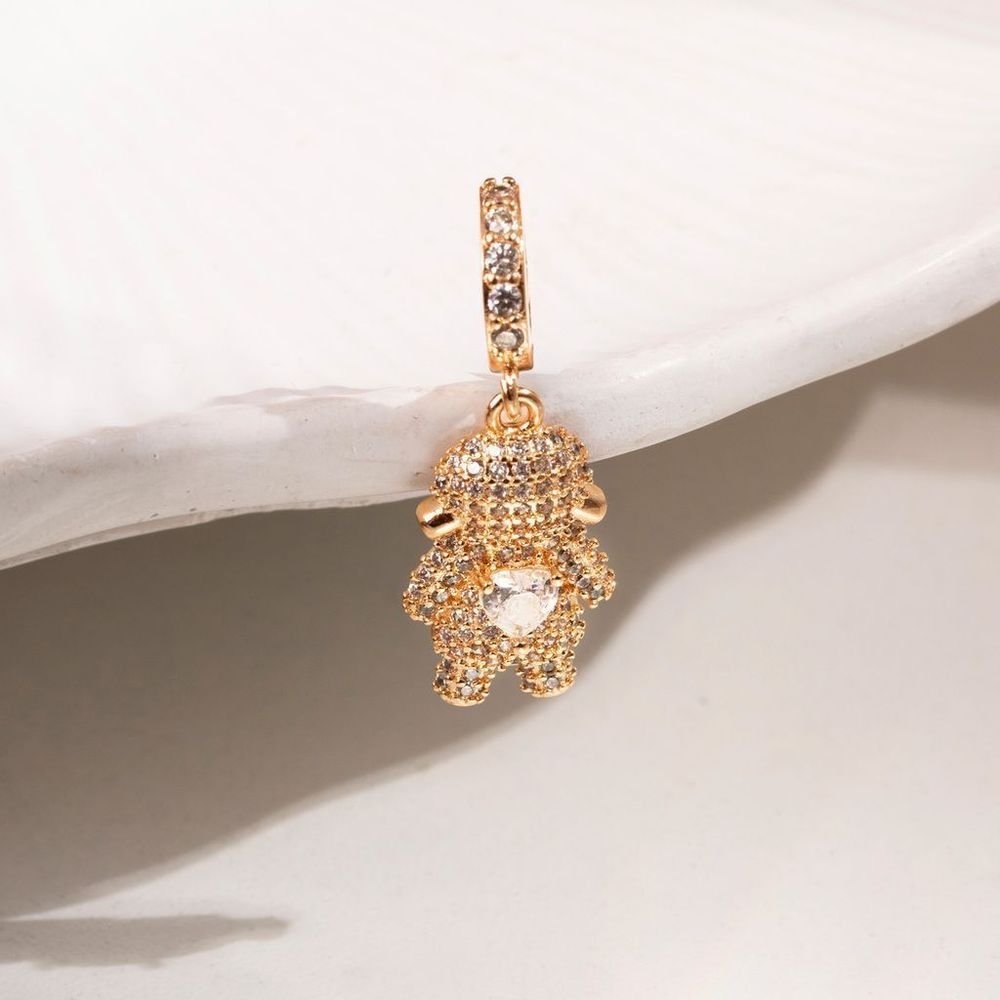 Pingente Menina com Coração Zircônias Banhada a Ouro 18k Dourado 2