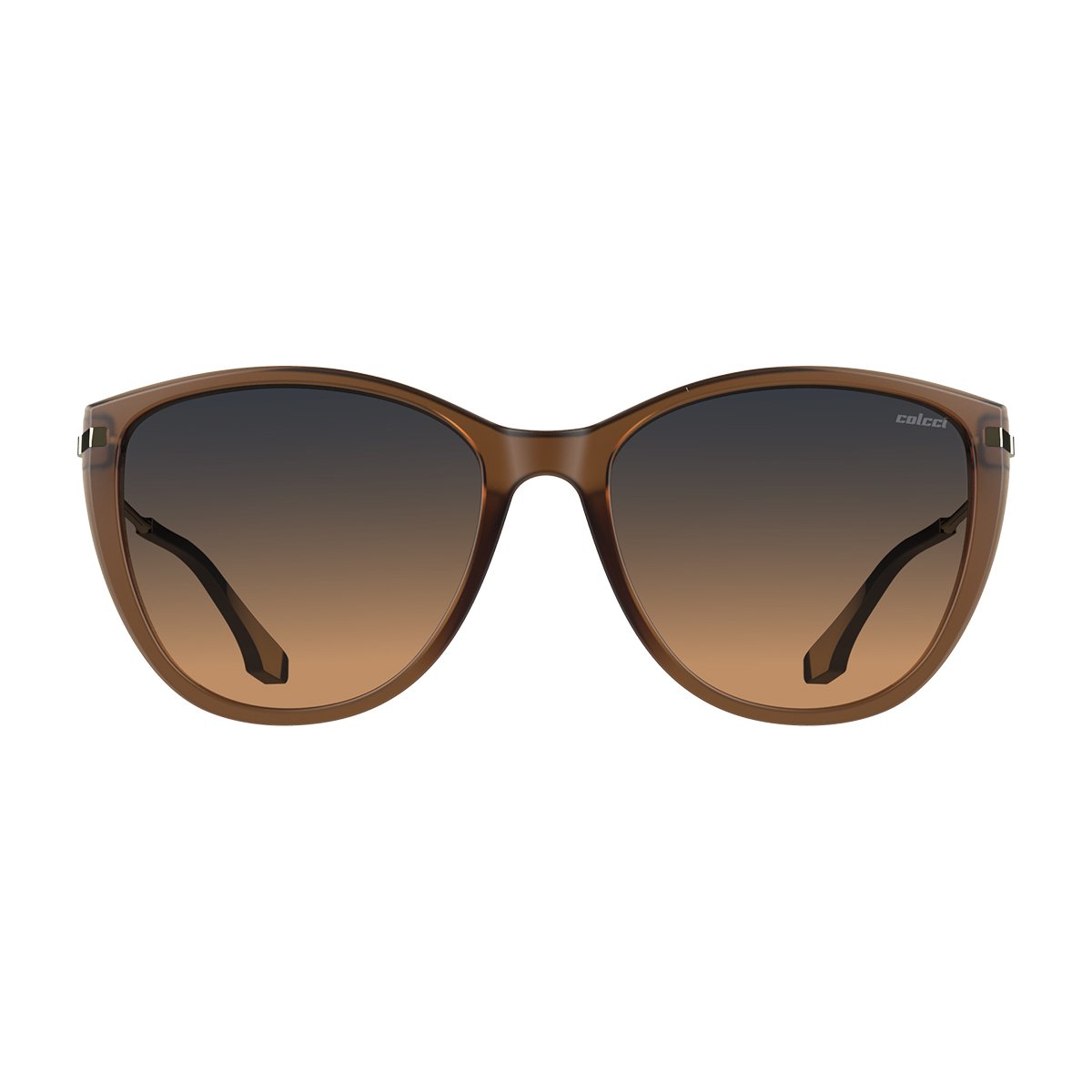Oculos Solar Colcci Tati C0166j2621 Marrom Fosco Lente Azul Degrade Bege 2