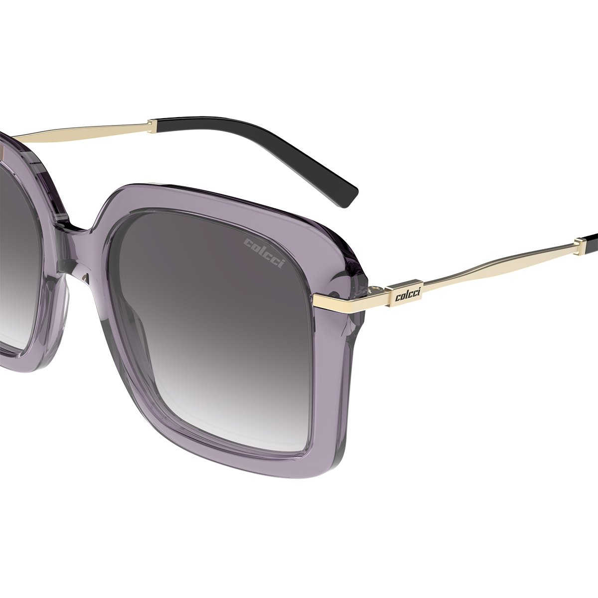 Oculos Solar Colcci Chelsea C0199c6933 Roxo Translucido Lente Cinza Degrade Roxo 3