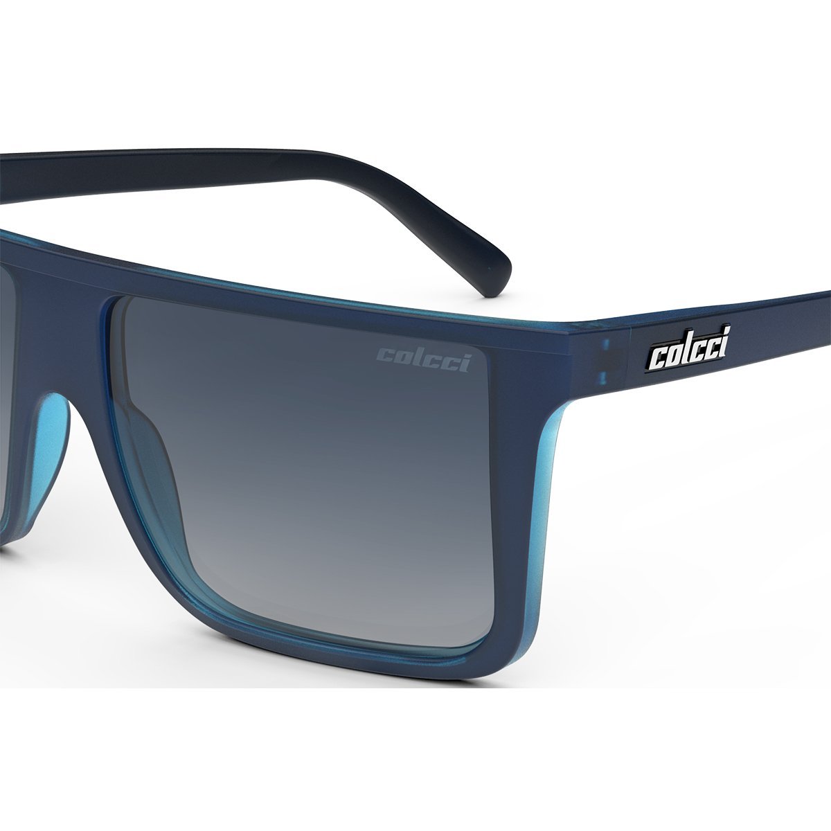 Oculos Solar Infantil Colcci Garnet Fun C0207k8286 Azul Fosco Lente Azul Degrade Azul 3