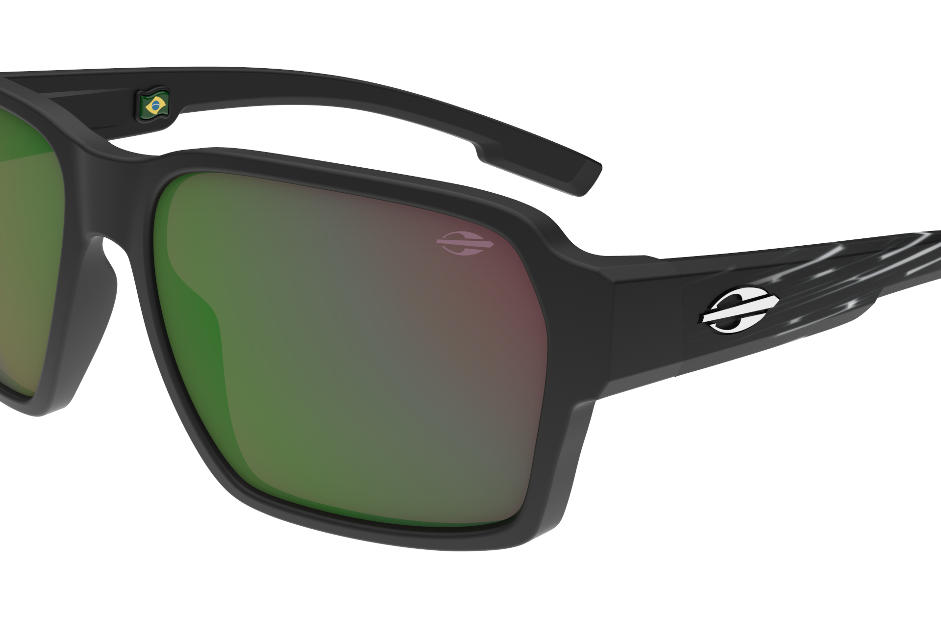 Oculos Solar Mormaii Amsterda M0153aco93 Preto Fosco Lente Verde Espelhada Preto 3