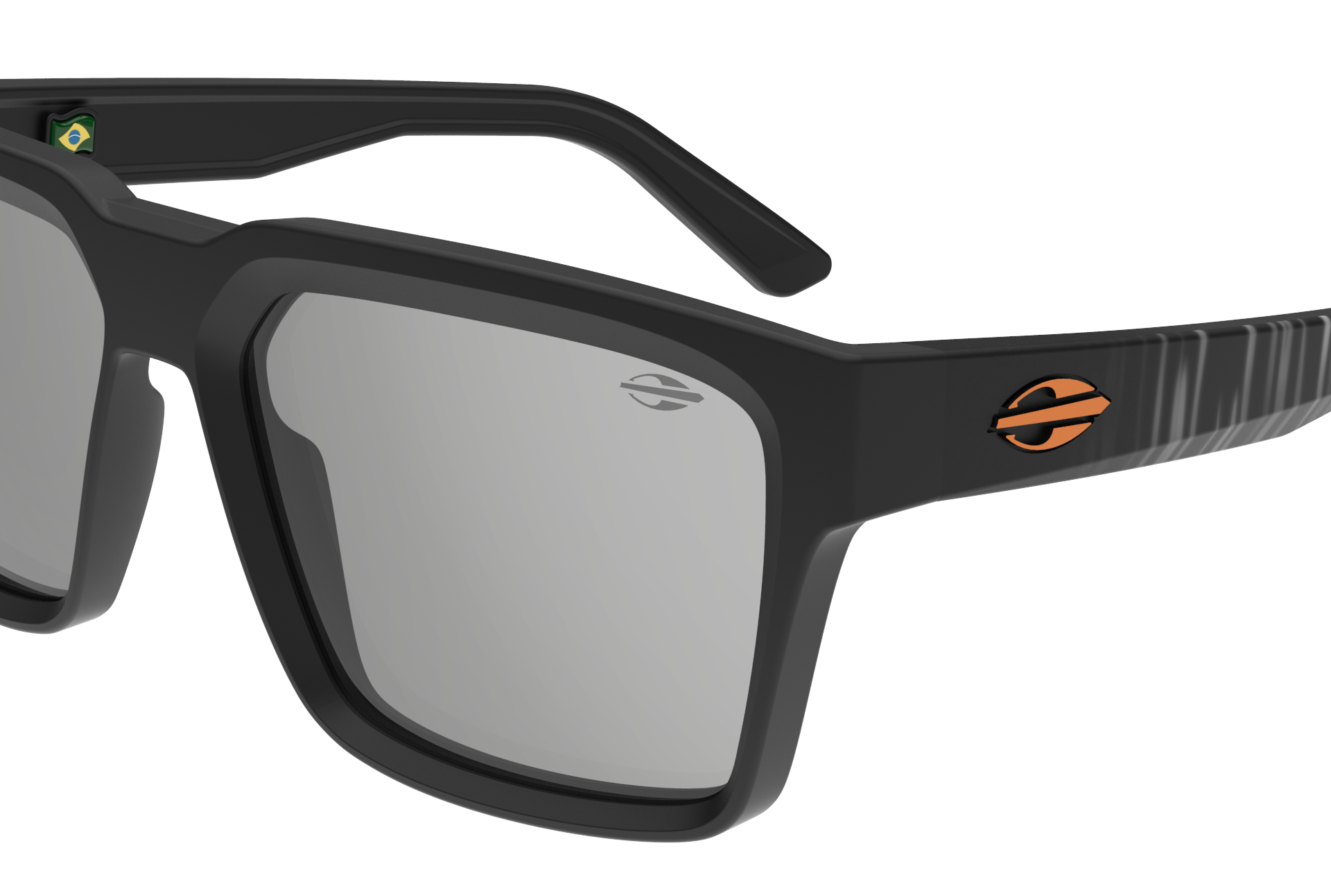 Oculos Solar Mormaii Miami M0158apj09 Preto Fosco Lente Cinza Espelhada Preto 3