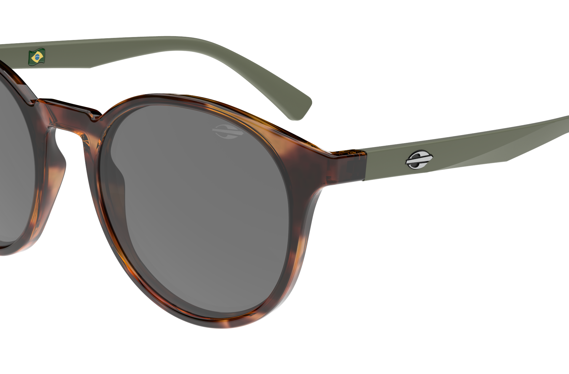 Oculos Solar Mormaii Agra Sun M0152fh901 Marrom Brilho Demi Lente Cinza Marrom 3