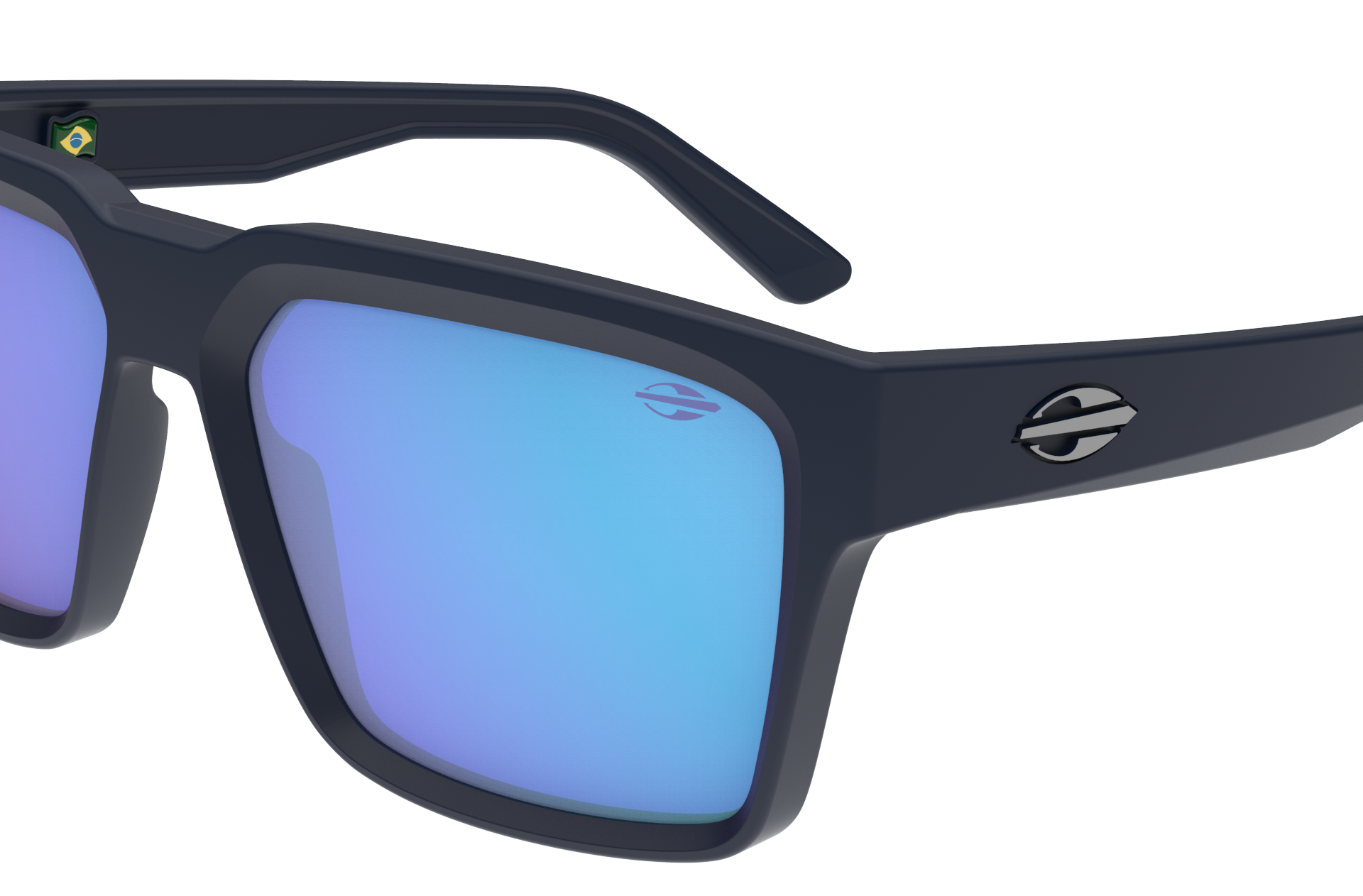 Oculos Solar Mormaii Miami M0158k3397 Azul Fosco Lente Azul Espelhada Azul 3