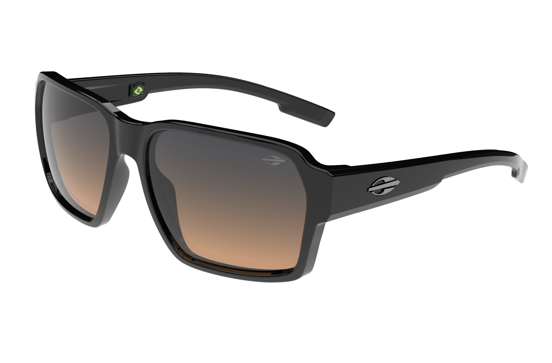 Oculos Solar Mormaii Amsterda M0153a0221 Preto Brilho Lente Azul Degrade Preto 1
