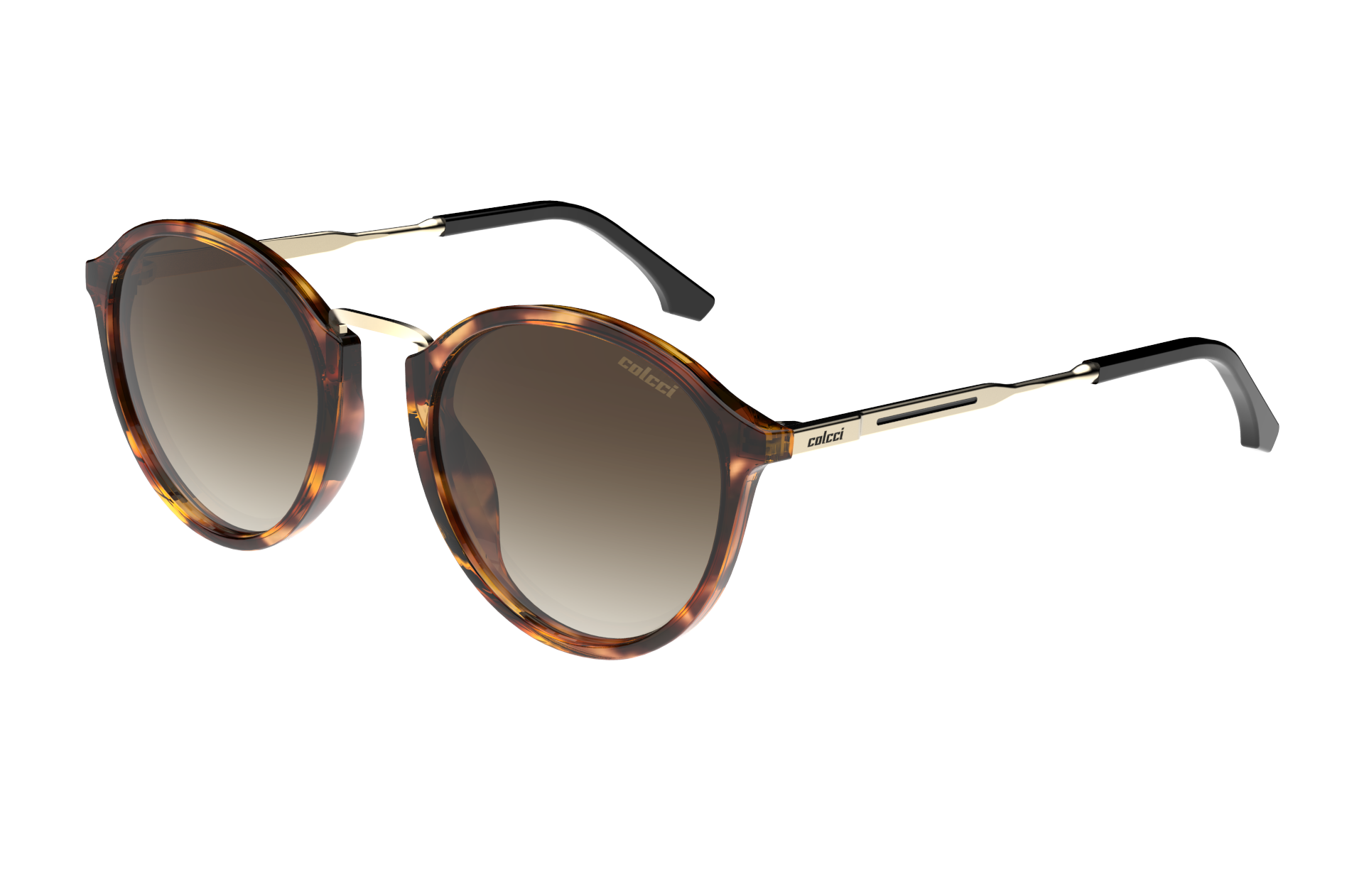 Oculos Solar Colcci Tanne C0242f4734 Marrom Brilho Demi Lente Marrom Degrade Marrom 1