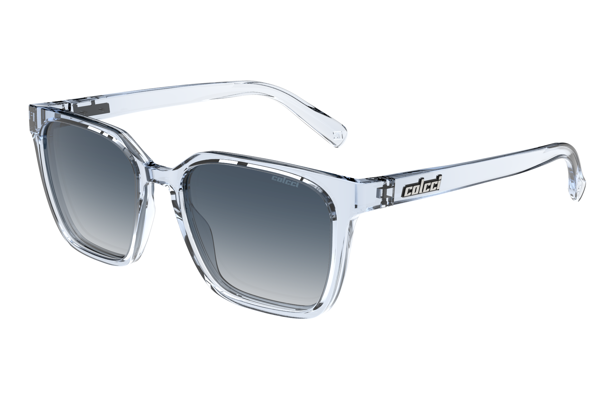 Oculos Solar Infantil Colcci Kai Fun C0244kcr86 Azul Translucido Lente Azul Degrade Azul 1