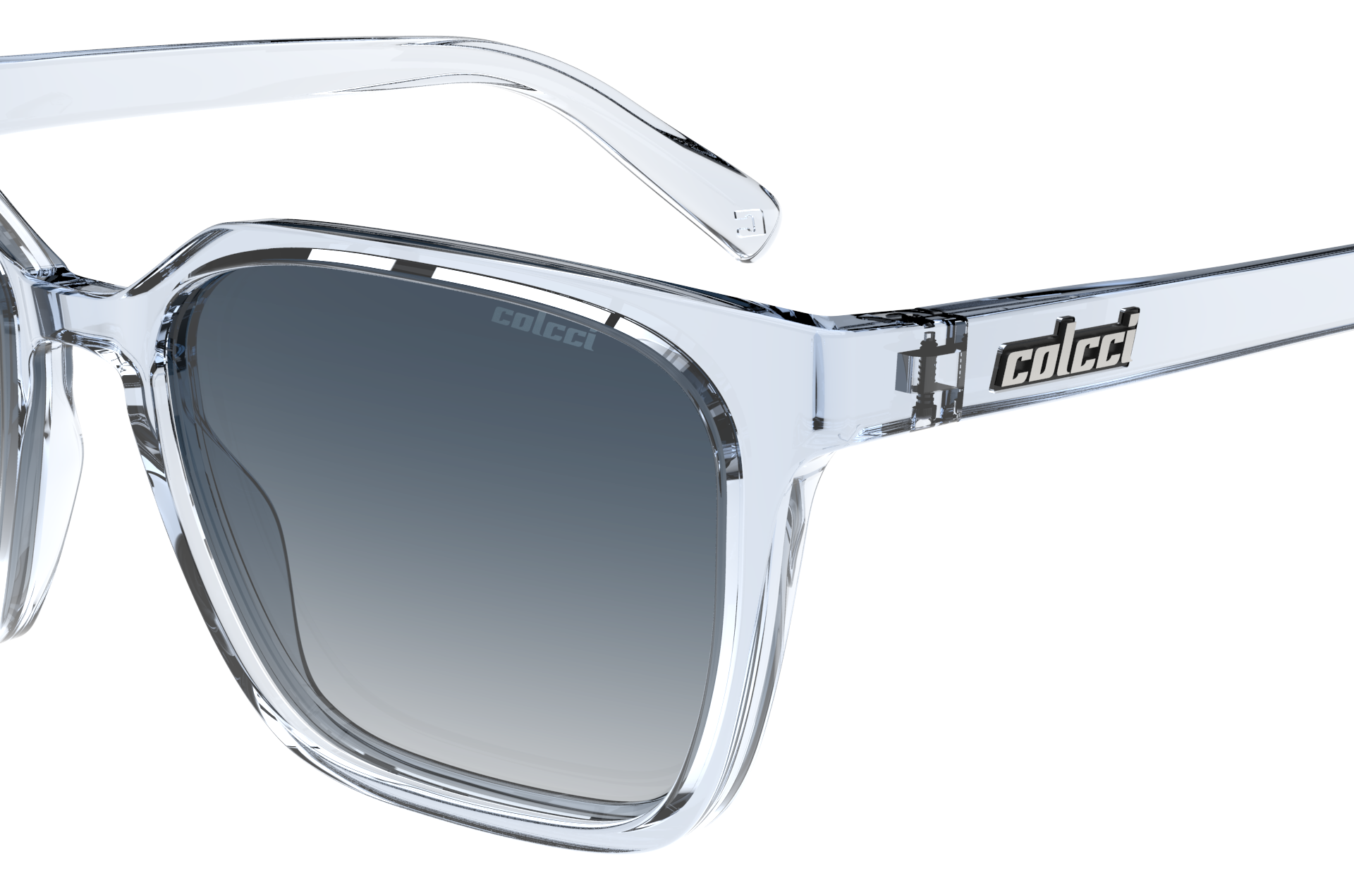 Oculos Solar Infantil Colcci Kai Fun C0244kcr86 Azul Translucido Lente Azul Degrade Azul 3