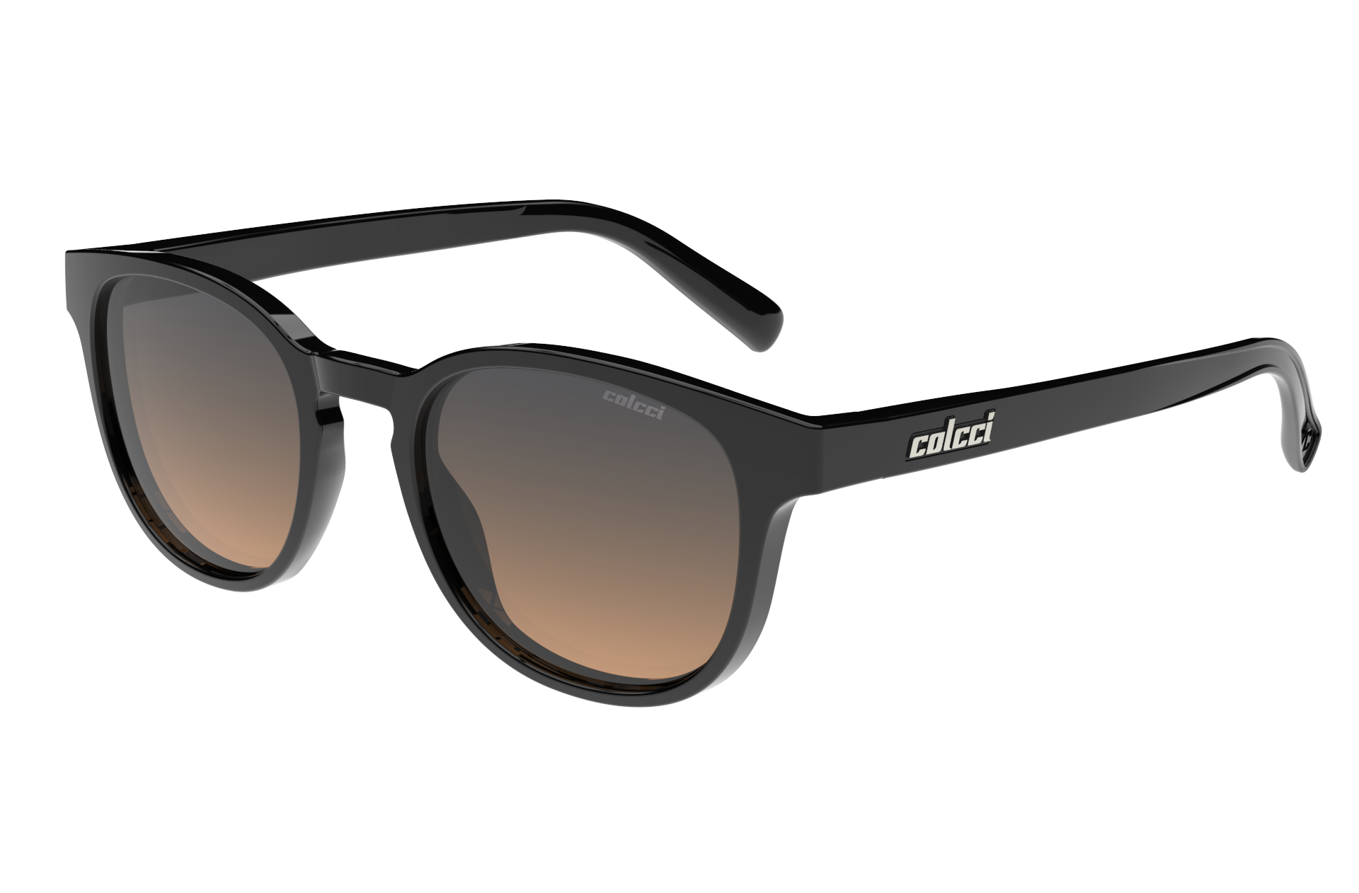 Oculos Solar Infantil Colcci Malu Fun C0245a0221 Preto Brilho Lente Azul Degrade Preto 1