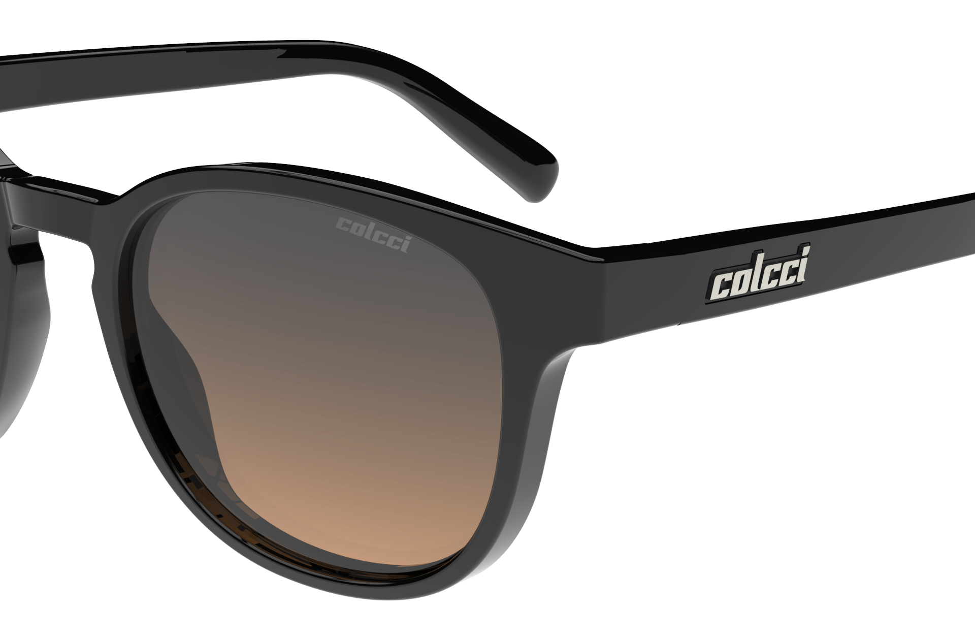 Oculos Solar Infantil Colcci Malu Fun C0245a0221 Preto Brilho Lente Azul Degrade Preto 3