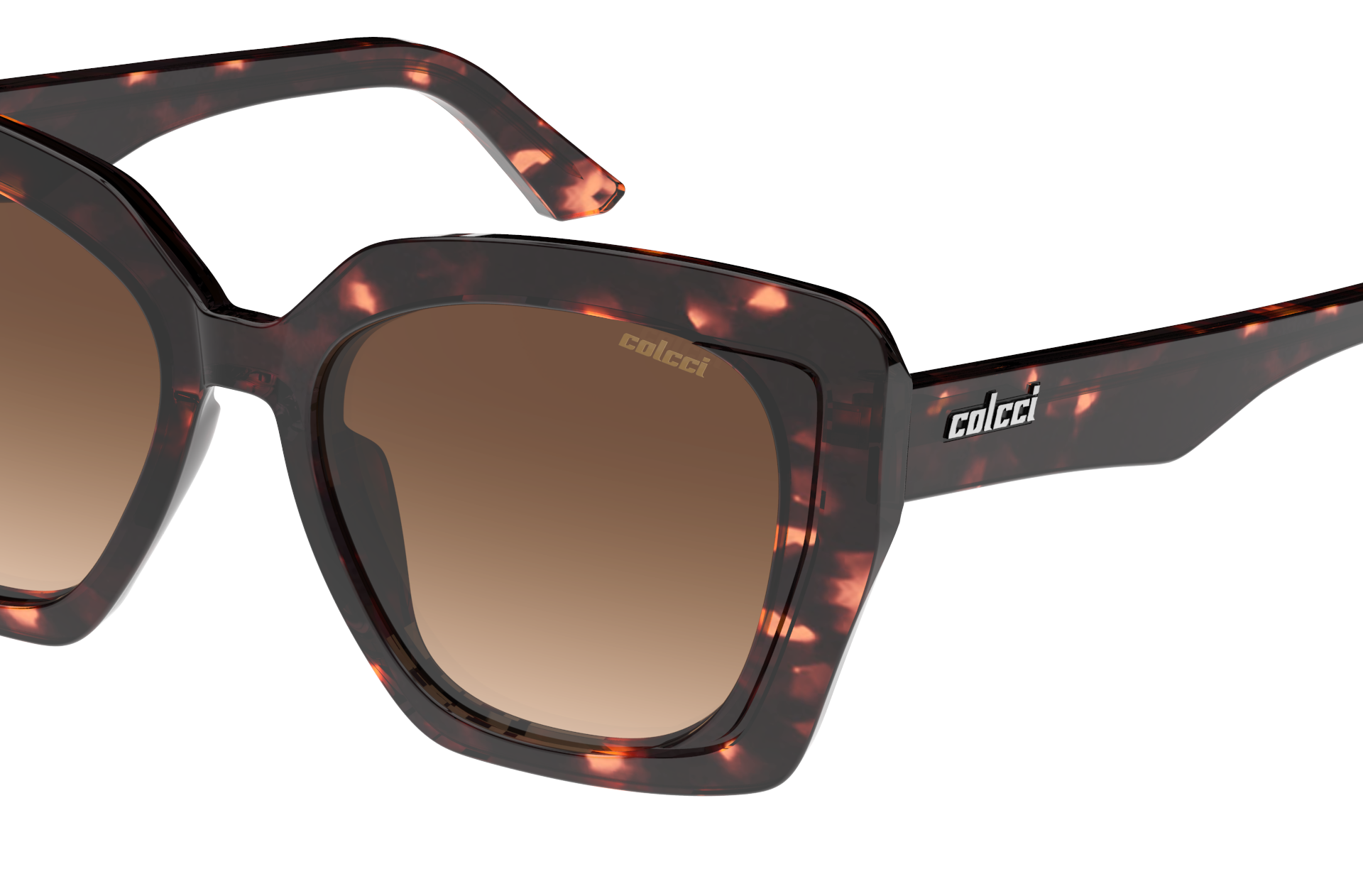 Oculos Solar Colcci Neli C0238f2134 Marrom Translucido Demi Lente Marrom Degrade Marrom 3