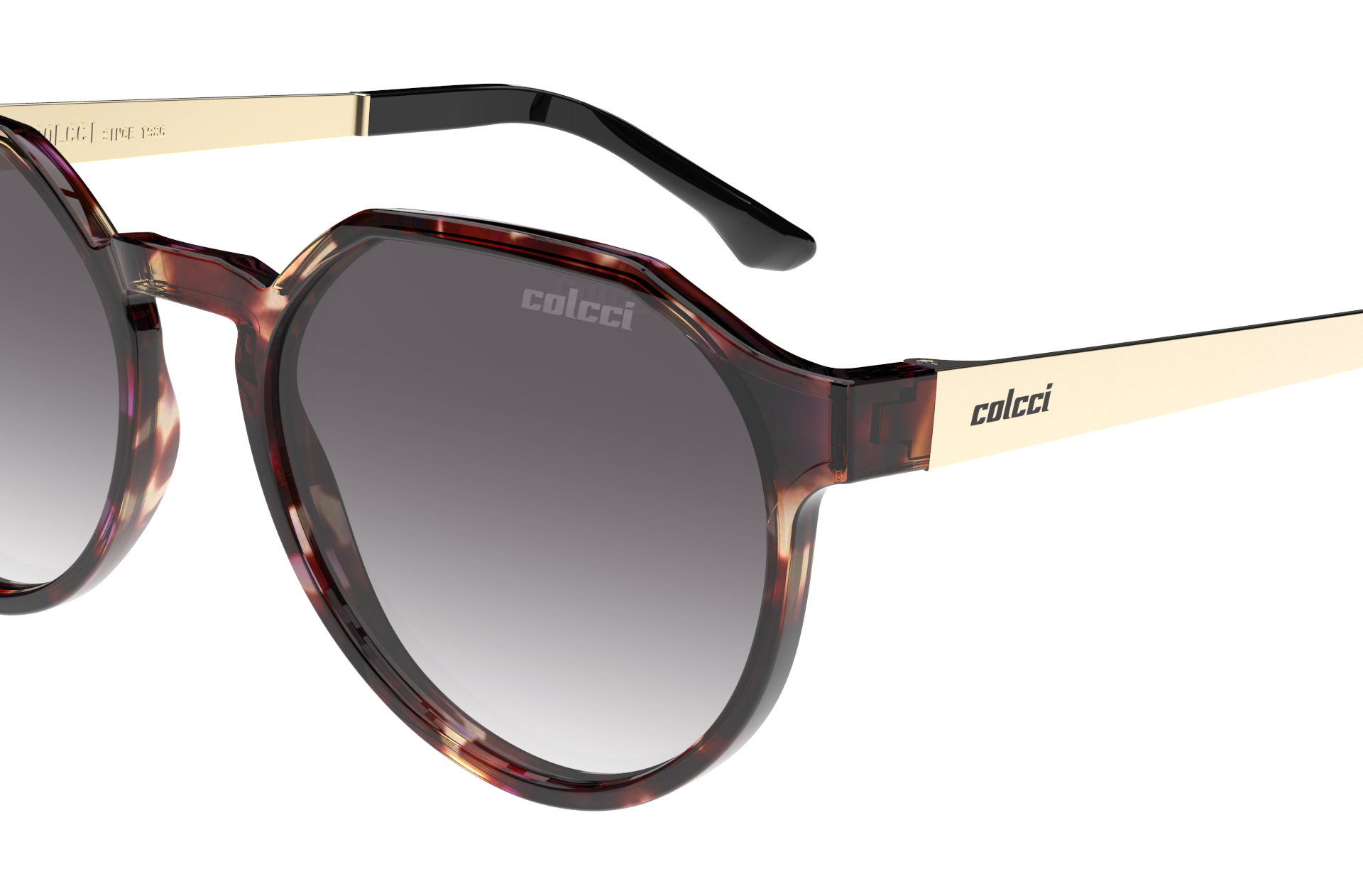 Oculos Solar Colcci Noa C0185fe333 Violeta Translucido Demi Lente Cinza Degrade Roxo 3