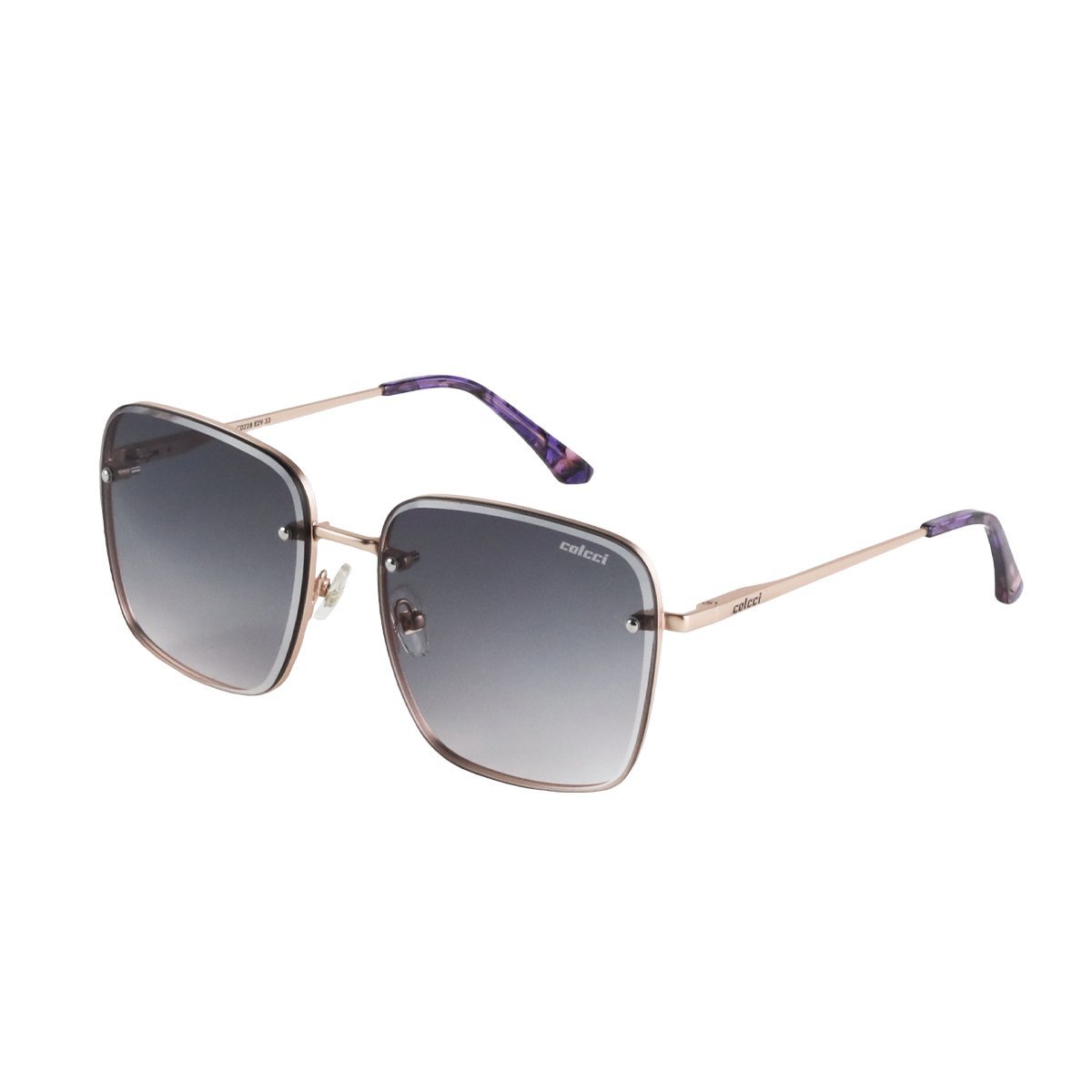 Oculos Solar Colcci C0228e2933 Rose Fosco Lente Cinza Degrade Rosa 1