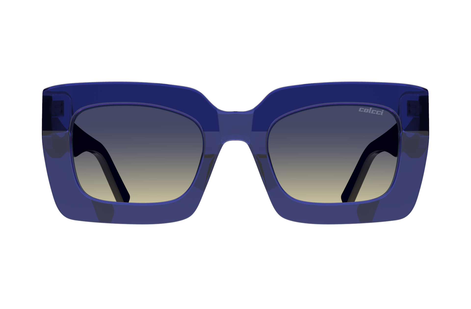 Oculos Solar Colcci Brenda C0236kf618 Azul Translucido Lente Azul Degrade Azul 2