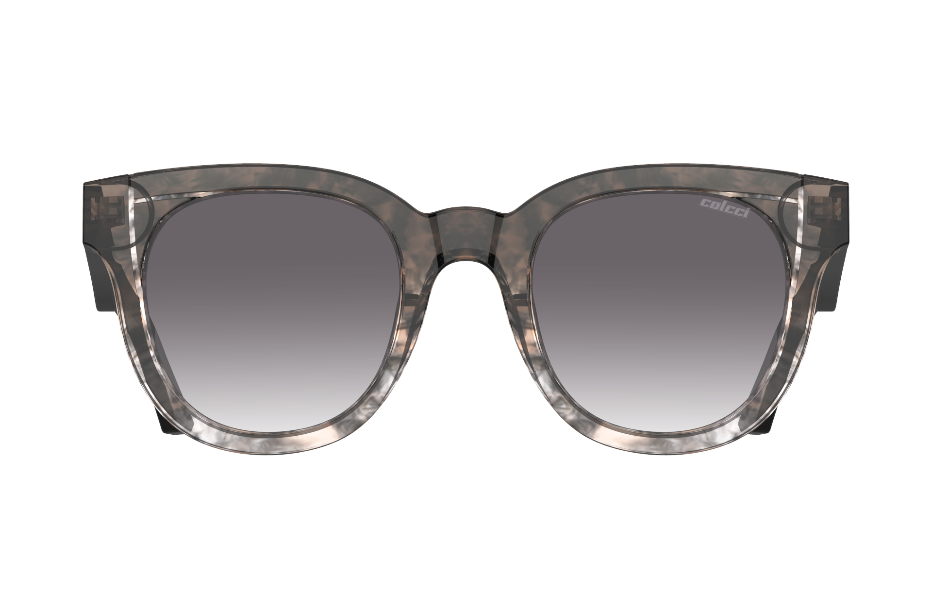 Oculos Solar Colcci Aline C0237f3433 Marrom Translucido Marmorizado Lente Cinza Degrade Marrom 2