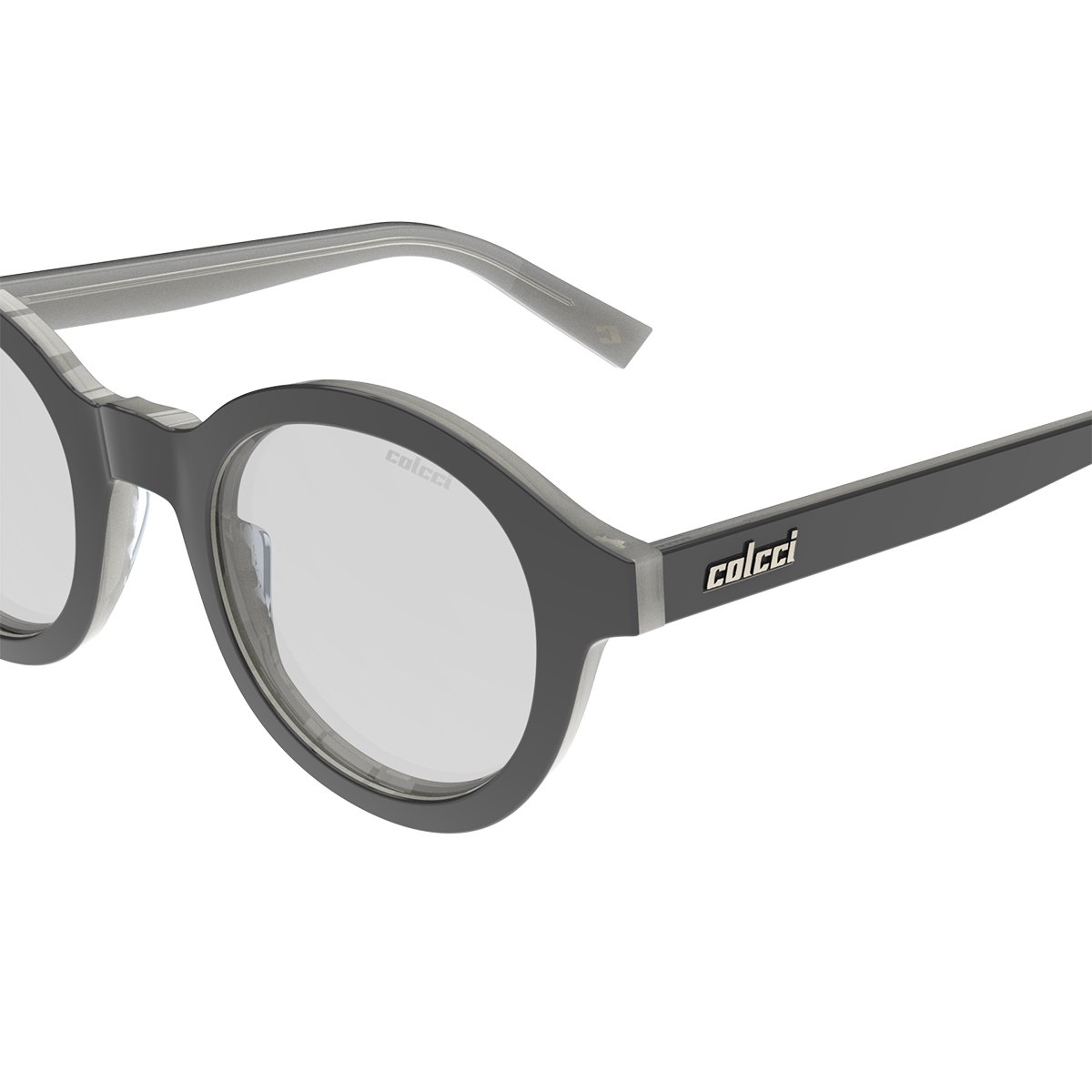 Oculos Solar Colcci Nick C0221dl9ac Cinza Brilho Lente Transparente Cinza 3