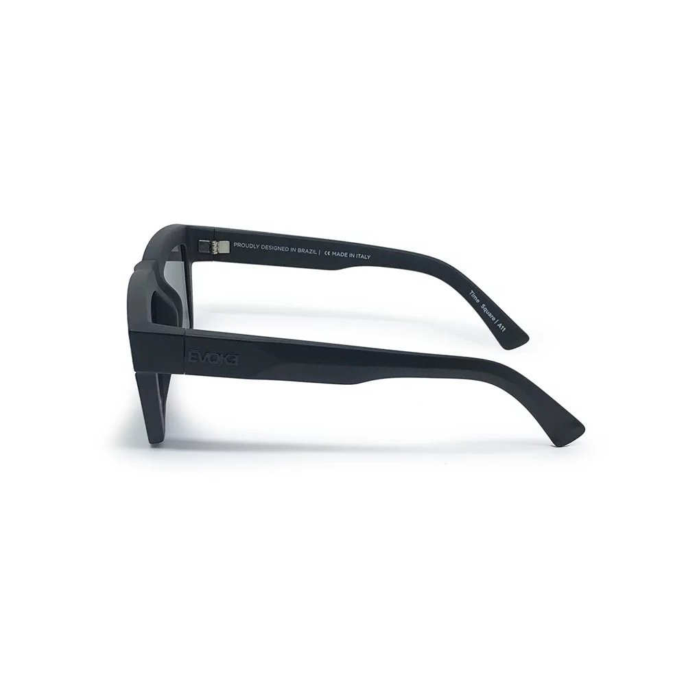 Oculos Solar Evoke Time Square A11 Preto Fosco Lente Cinza Preto