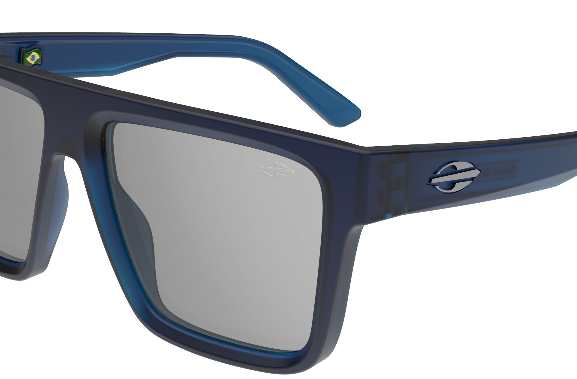 Oculos Solar Mormaii Doha M0161k7809 Azul Fosco Lente Cinza Espelhada Azul 3