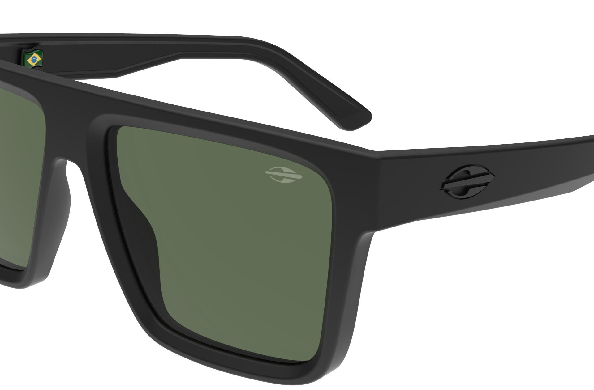 Oculos Solar Mormaii Doha M0161a1471 Preto Fosco Lente Verde Preto 3