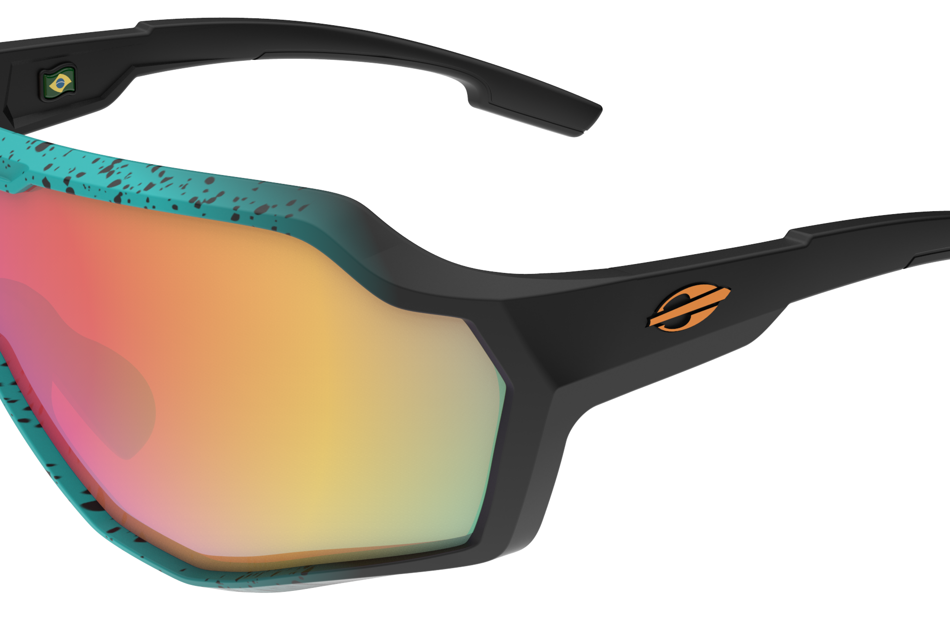 Oculos Solar Mormaii Bravus M0163kd211 Azul Fosco Degrade Lente Vermelho Espelhada Azul 3