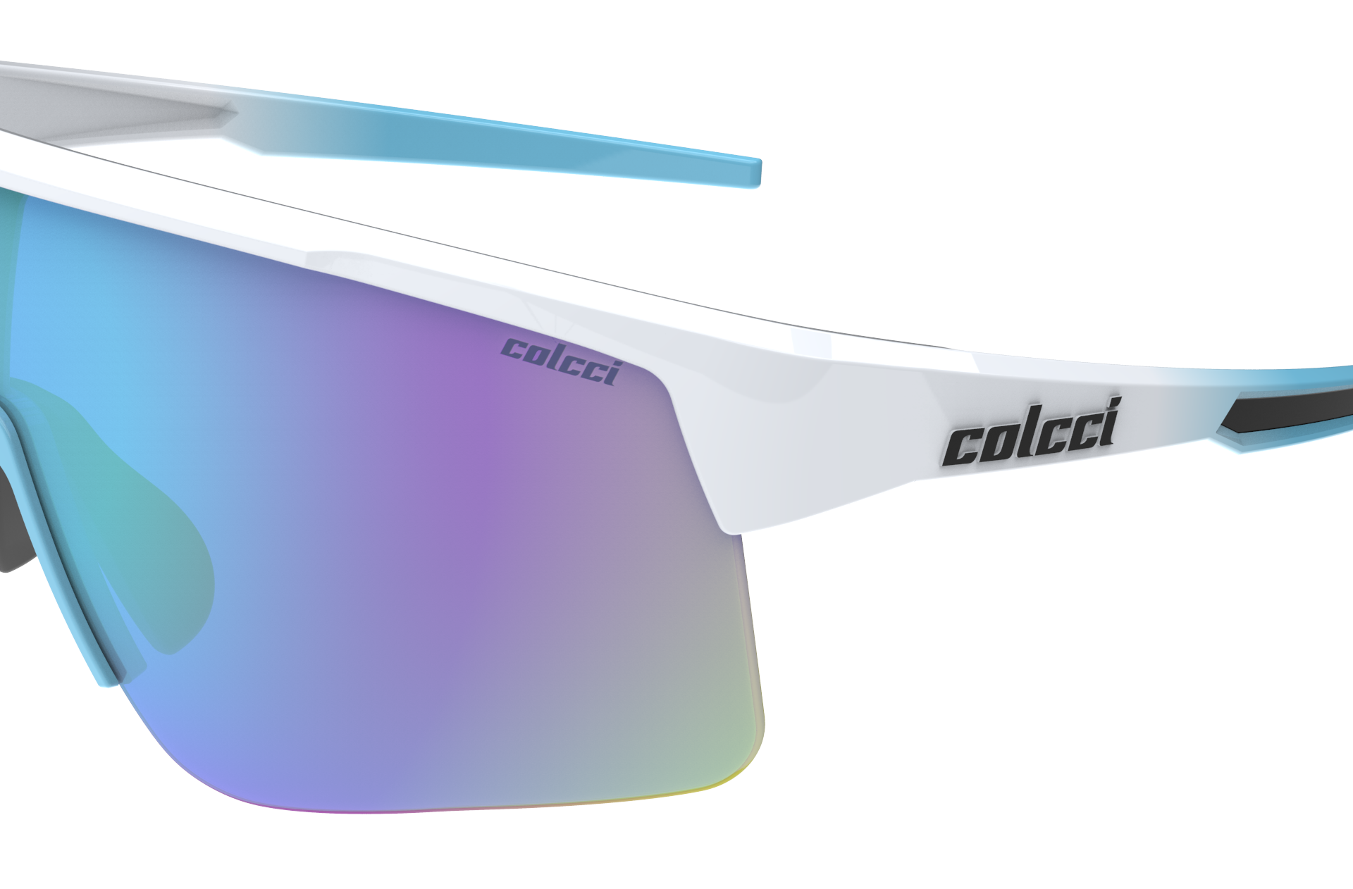 Oculos Solar Colcci Victory C0252bb897 Branco Brilho Lente Azul Espelhada Branco 3