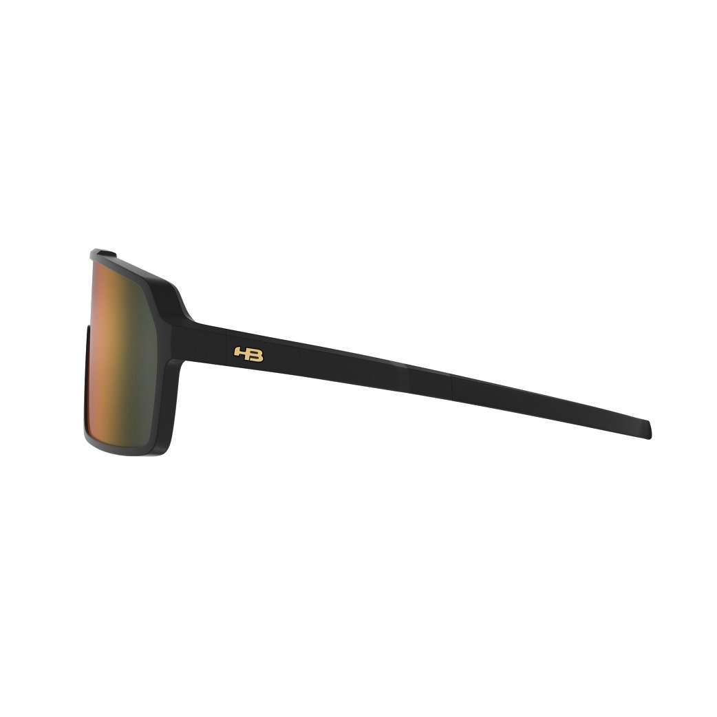 Oculos Solar Hb Grinder 10103860243071 Preto Fosco Lente Laranja Espelhada Preto 3