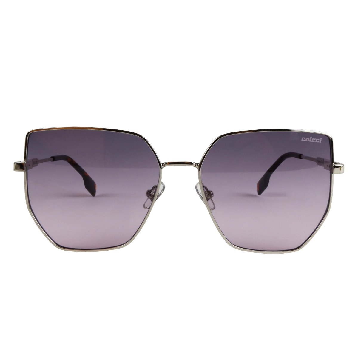 Oculos Solar Colcci C0233g0237 Prata Brilho Lente Bordo Degrade Prata 2