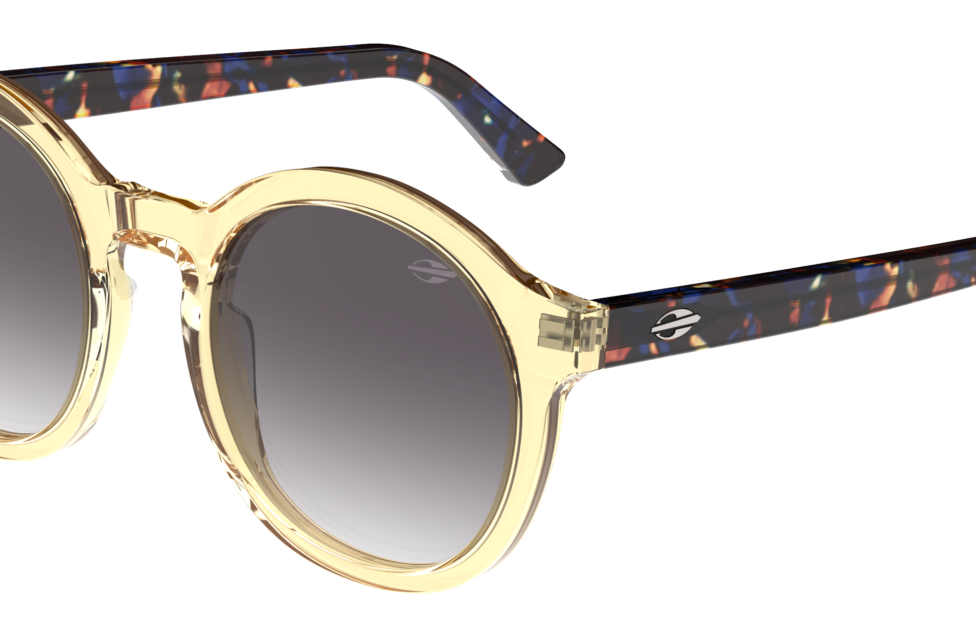 Oculos Solar Mormaii M0157j9133 Amarelo Translucido Lente Cinza Degrade Amarelo 3