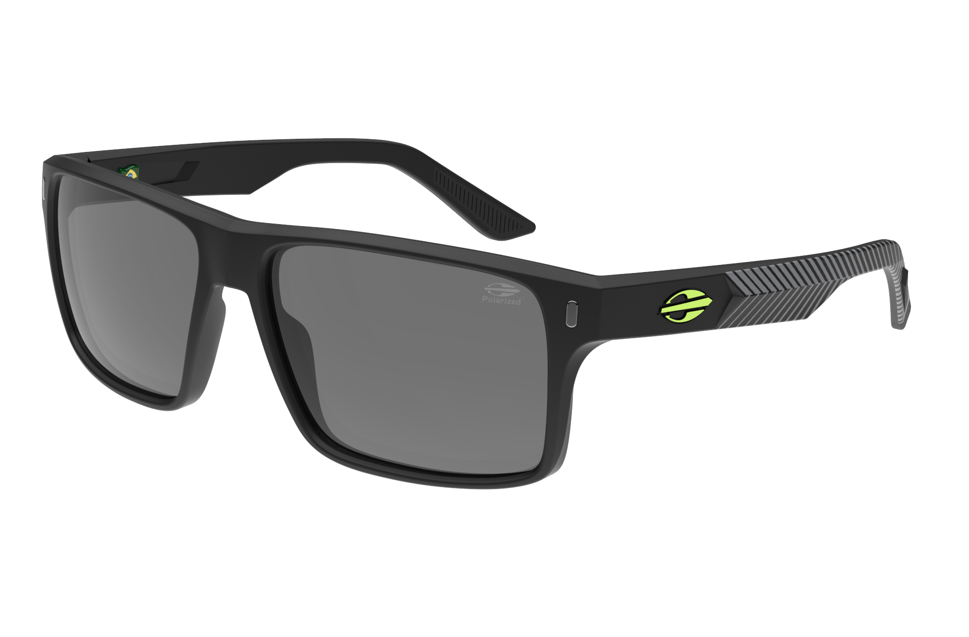 Oculos Solar Mormaii San Juan M0146aas03 Preto Fosco Lente Cinza Polarizada Preto 1