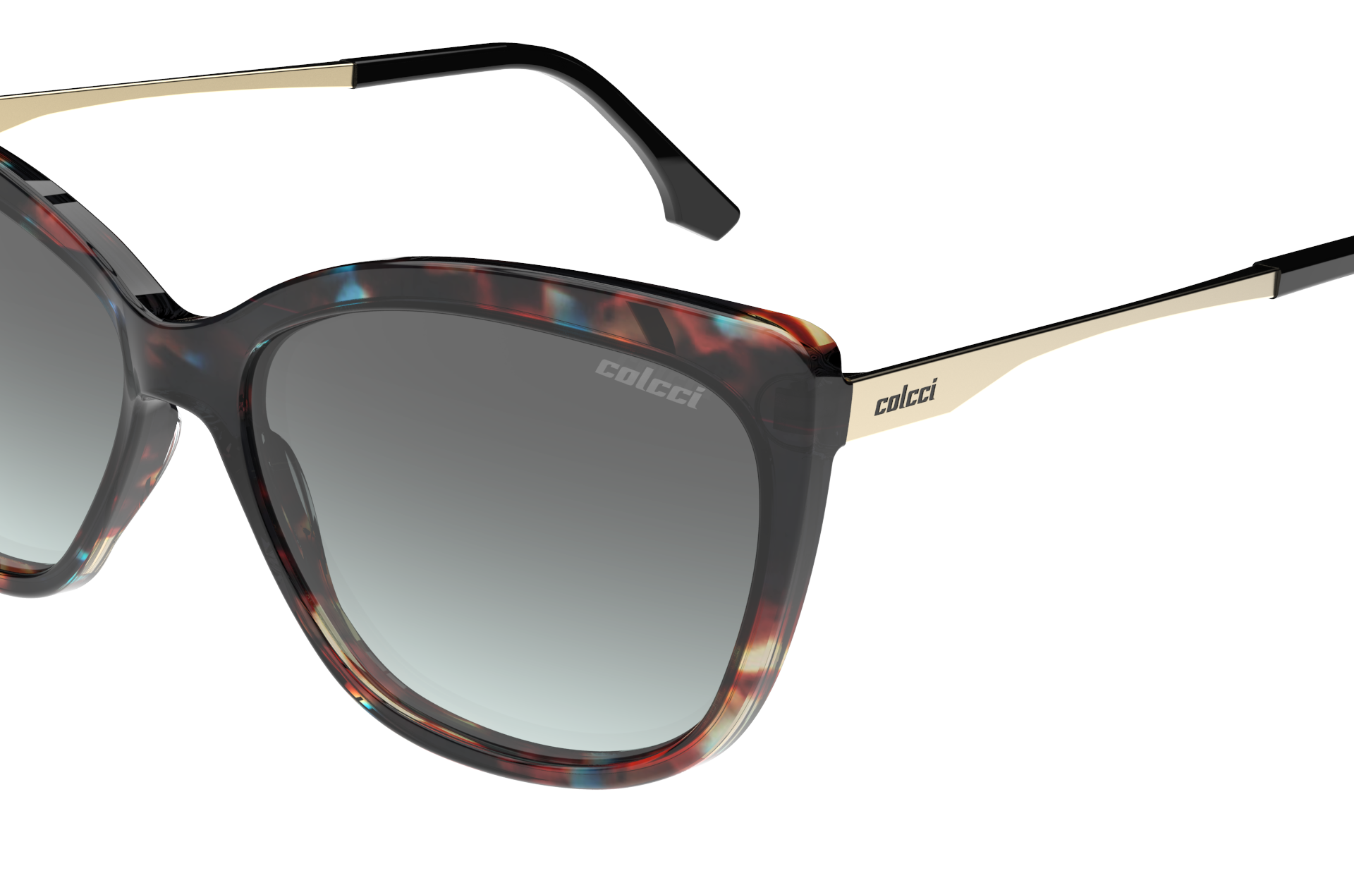 Oculos Solar Colcci Lais C0250fg1a9 Marrom Brilho Demi Lente Cinza Degrade Marrom 3