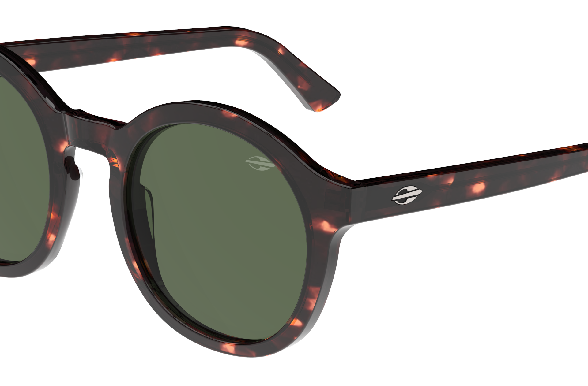 Oculos Solar Mormaii M0157f2171 Marrom Brilho Demi Lente Verde Marrom 3