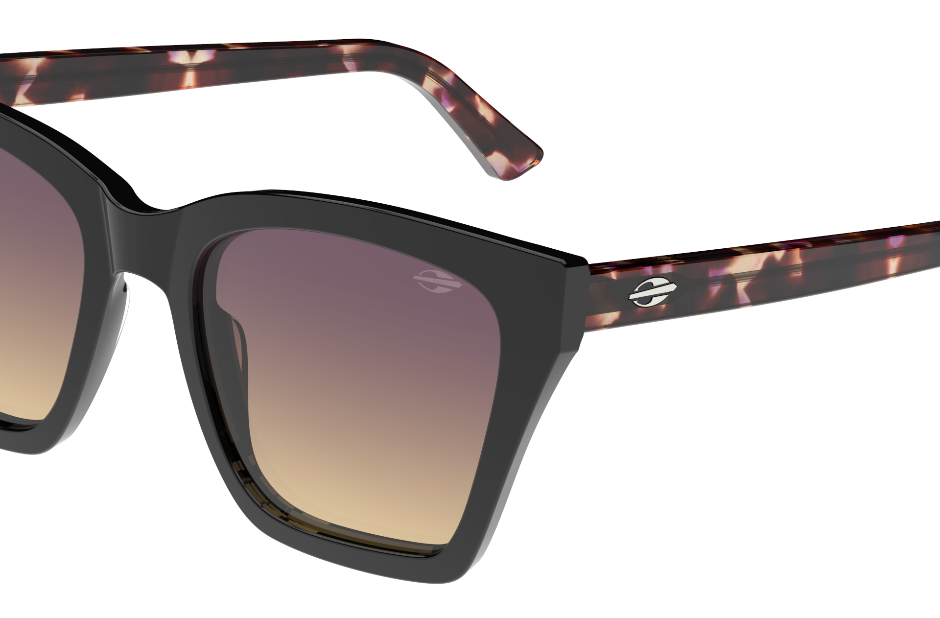 Oculos Solar Mormaii M0156afpa7 Preto Brilho Lente Roxo Degrade Preto 3